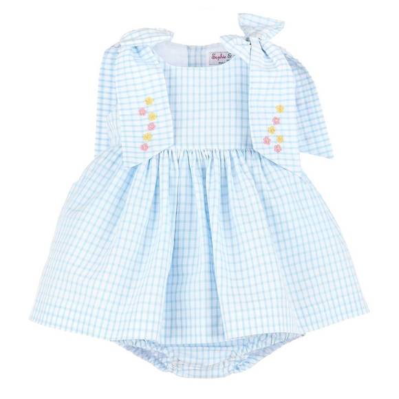 Sophie & Lucas Girls Blooms Dress - Bow on Back - Pink